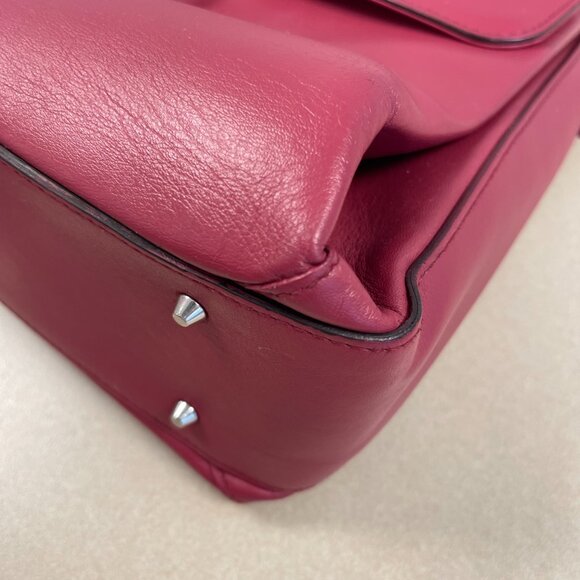 Gucci Interlocking G Top Handle Bag in Red Calfskin Leather - Preowned - Picture 13 of 16